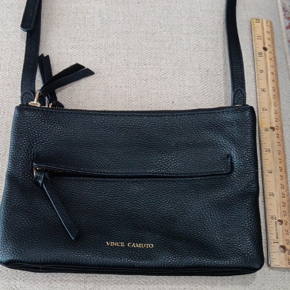 Vince Camuto Black Leather Crossbody Bag